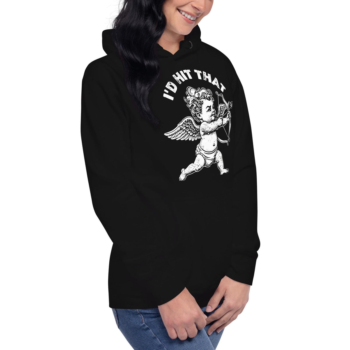 Id Hit That Cupid Hoodie - Cute Valentine's Day Gift - Funny Love Hoodie