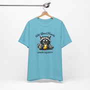 Cute and Funny Raccoon T-Shirt - It Was Not Easy Peasy Lemon Squeezy