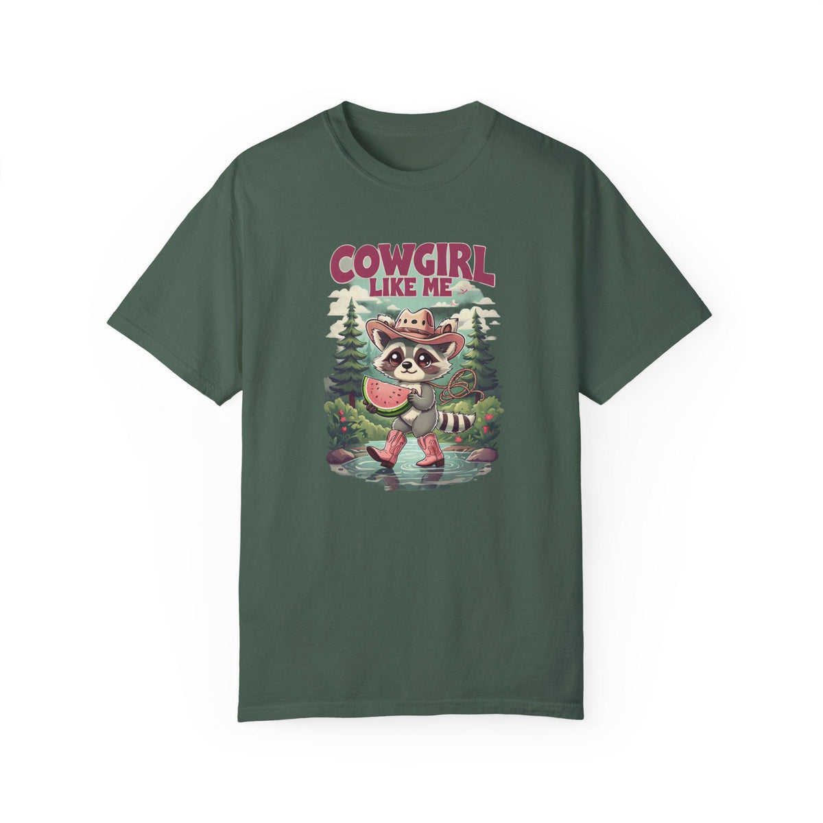 Cowgirl Like Me - Vintage Cowgirl T-Shirt - Retro Racoon Graphic Tee - Western Cowgirl
