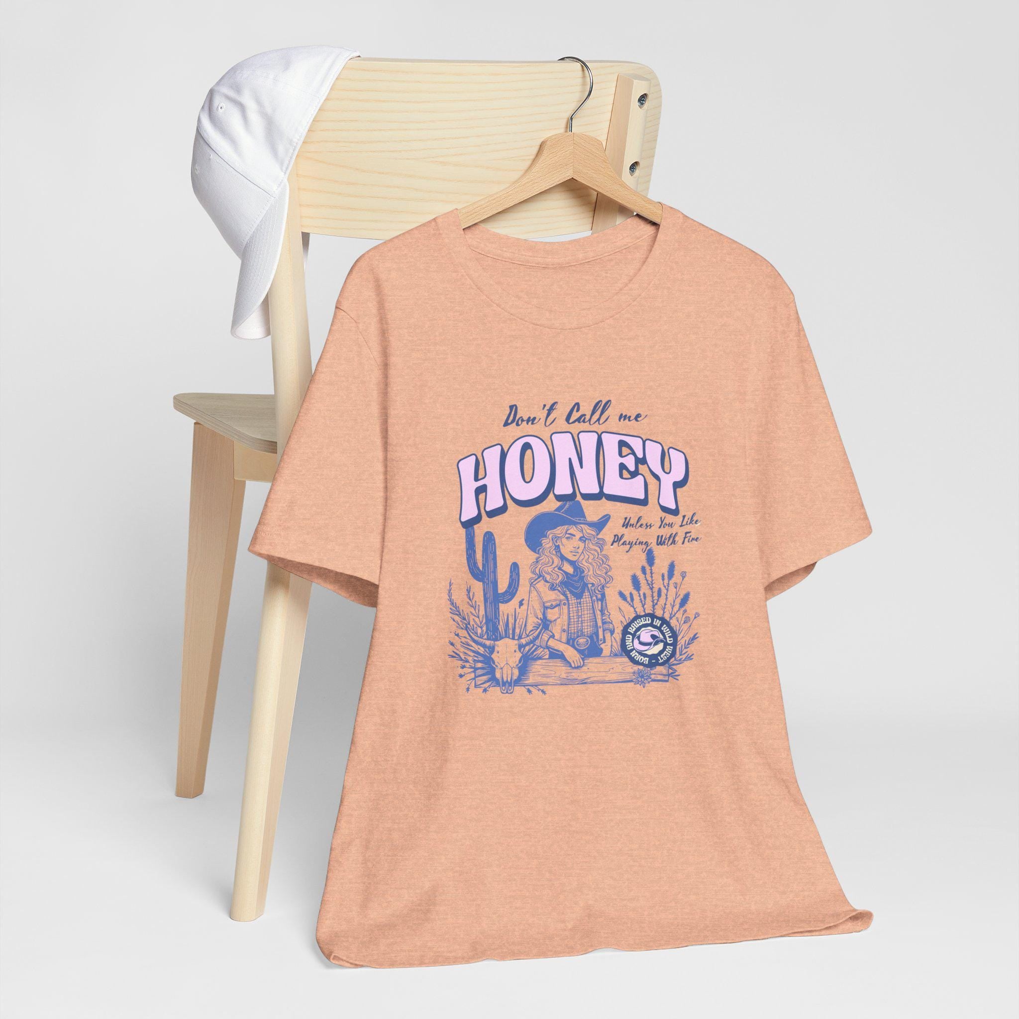Sassy Cowgirl Tee - Don't Call Me Honey - Vintage Cowgirl T Shirt - Perfect for Gifts