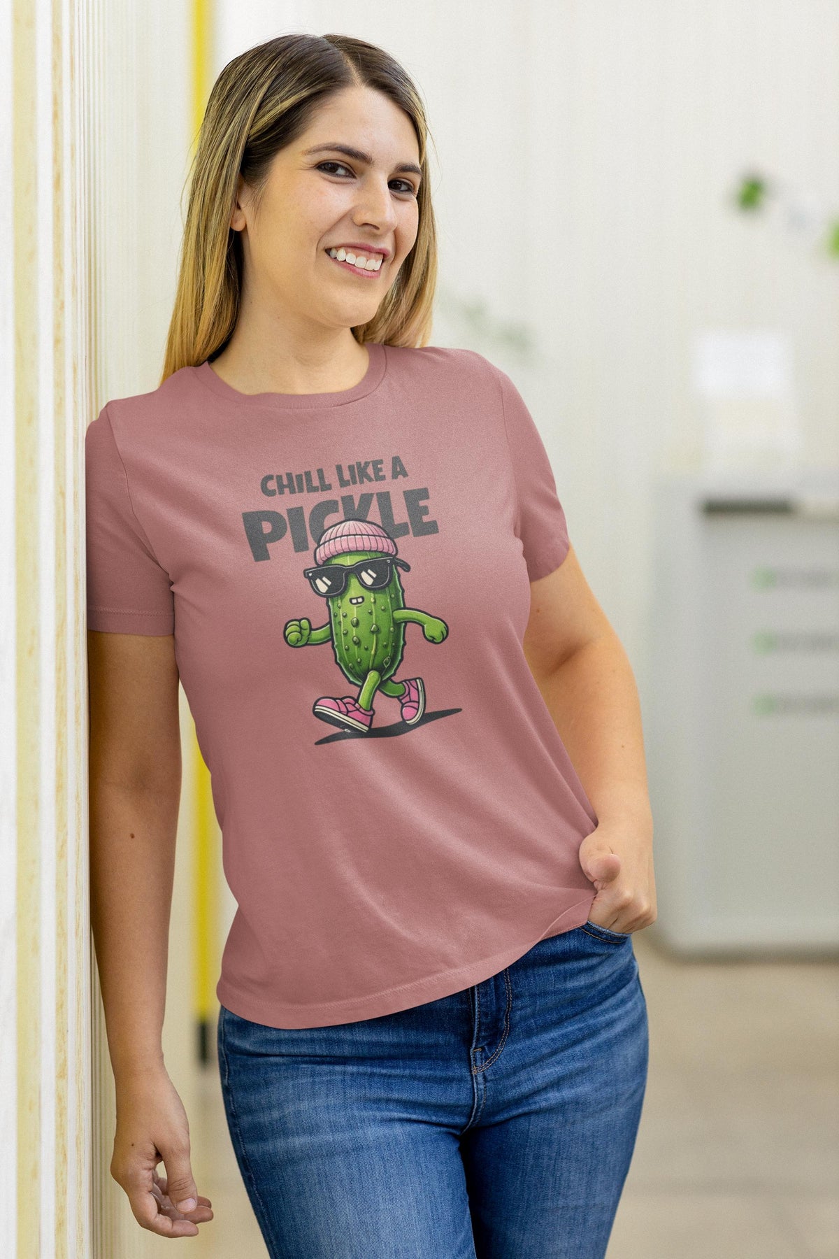Cool Funny Pickle Shirt - Sarcastic Pickle Tee - Chill Like A Pickle - Gifts for Foodies