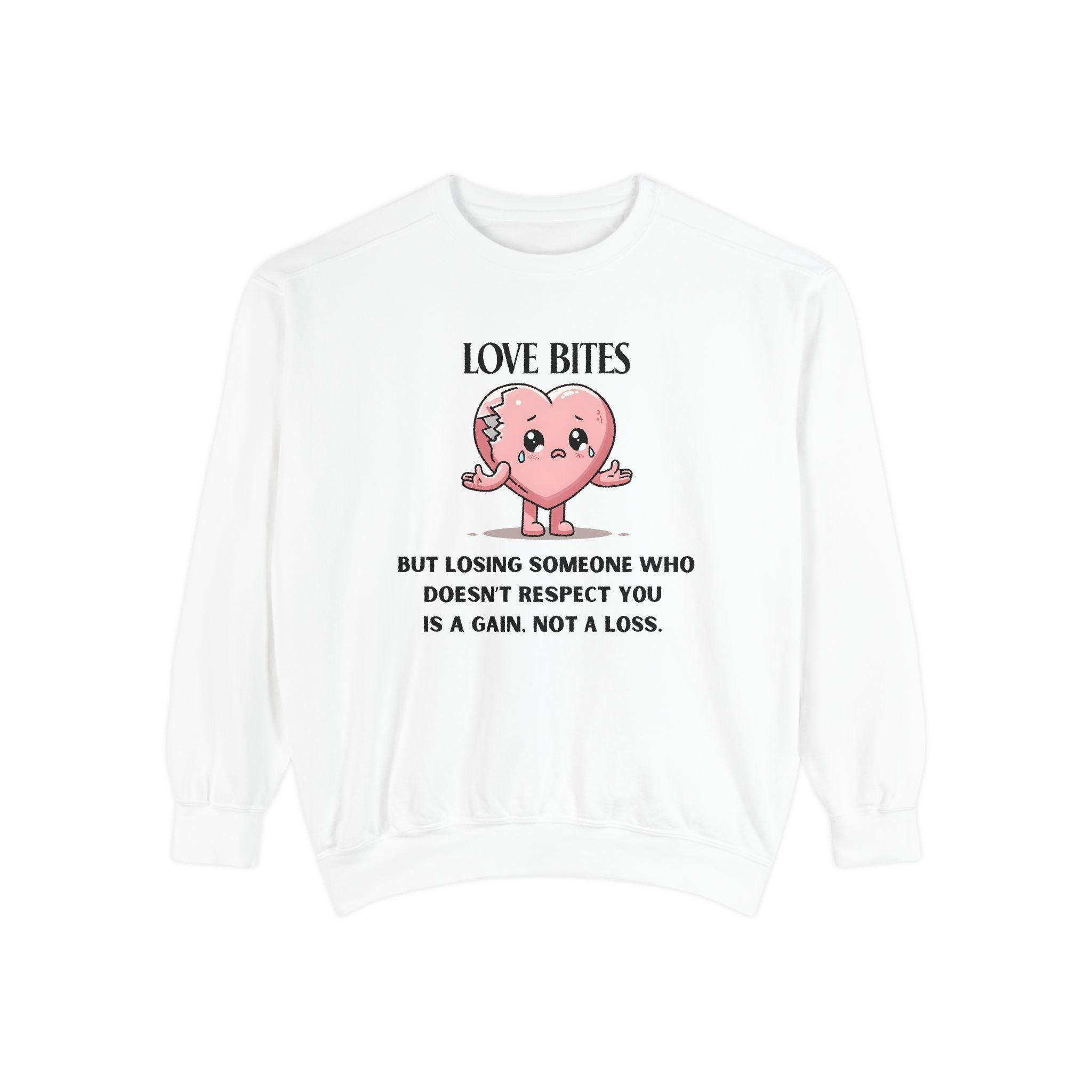 Love Bites Valentines Day Sweatshirt,  Cute Mental Health Shirt, Sublimation Design, I Survived A Narc Sweater