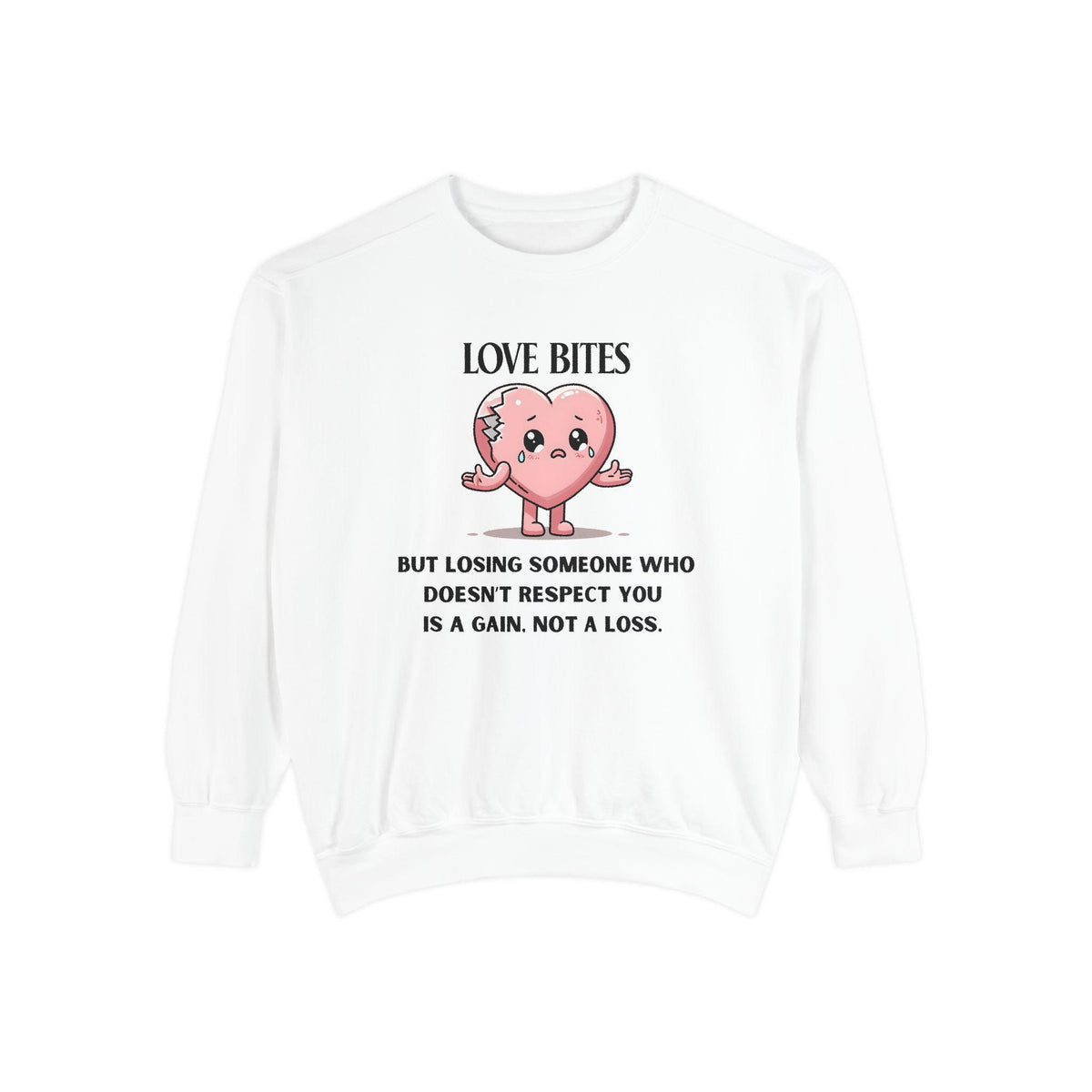 Love Bites Valentines Day Sweatshirt,  Cute Mental Health Shirt, Sublimation Design, I Survived A Narc Sweater