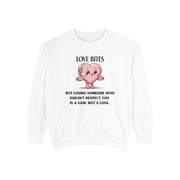 Love Bites Valentines Day Sweatshirt,  Cute Mental Health Shirt, Sublimation Design, I Survived A Narc Sweater