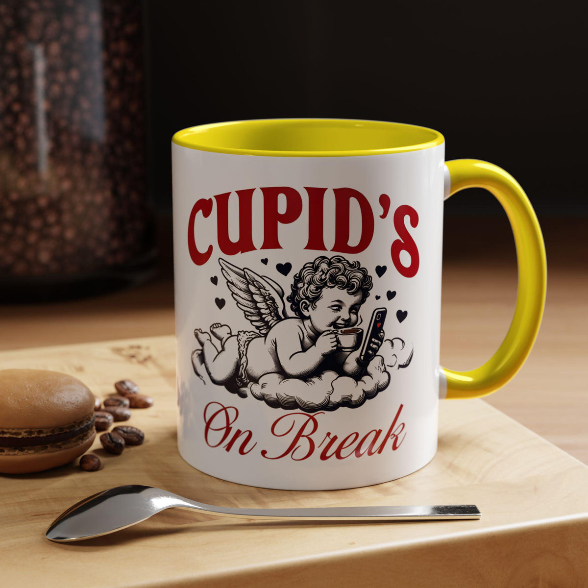 Cupids on Break Mug - Cute Coffee Cup - Perfect Gift for Valentine's Day - Funny Mug