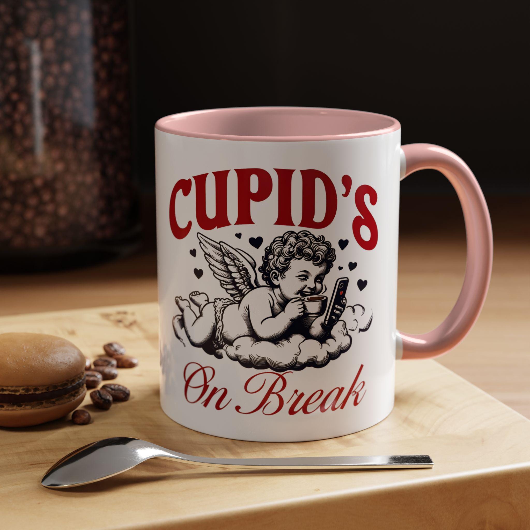 Cupids on Break Mug - Cute Coffee Cup - Perfect Gift for Valentine&#39;s Day - Funny Mug
