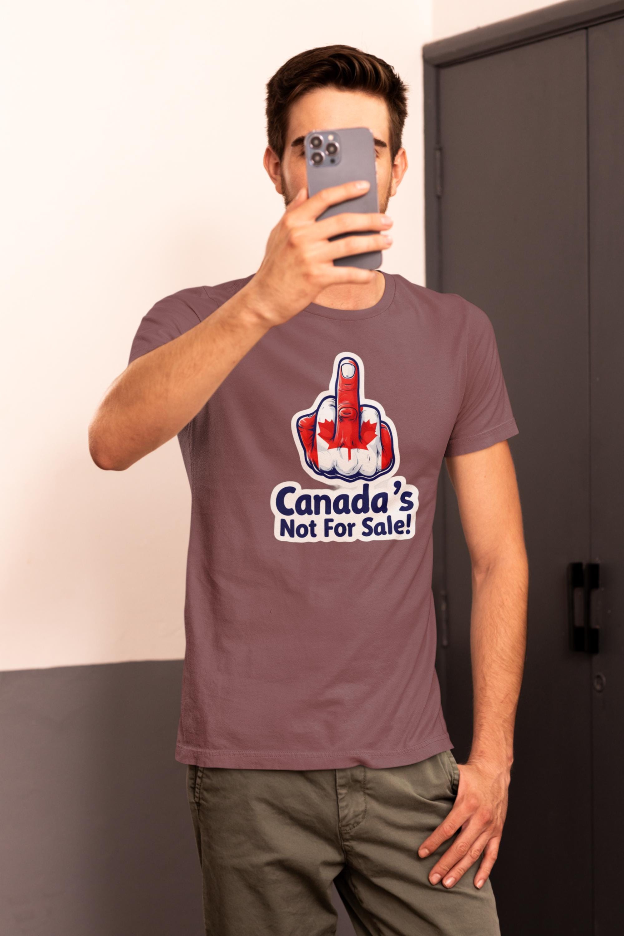 Canada Not for Sale - Maple Leaf Shirt - Proud Canadian Apparel - Unique Gift for Canadians
