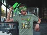 St. Patty's Day - Shenanigans Cat Design - Lucky Sublimination Irish T'Shirt - Pub Crawl Tee -