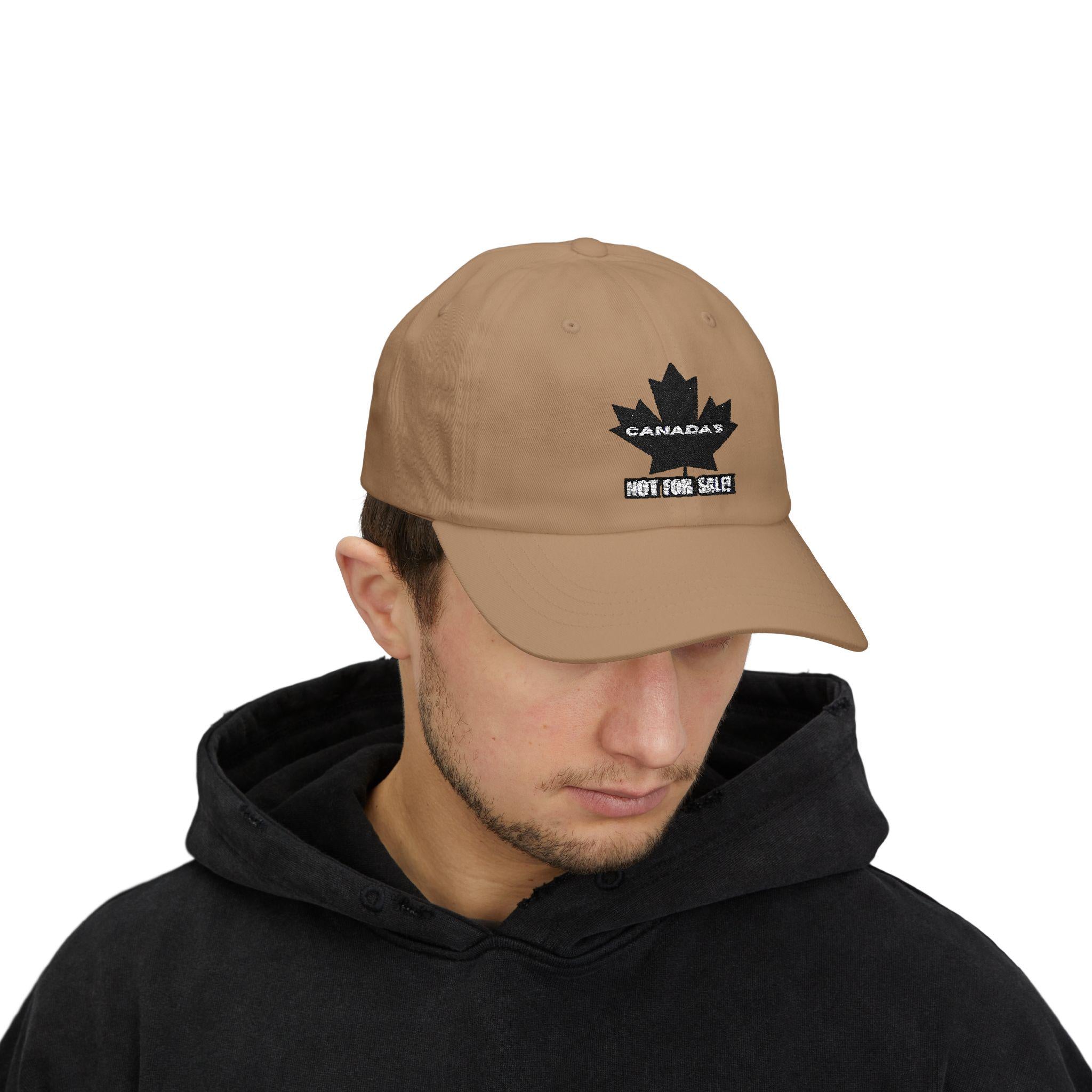 Canada Is Not For Sale - Embroidered Dad Hat - Adjustable Cap - Proud To Be Canadian