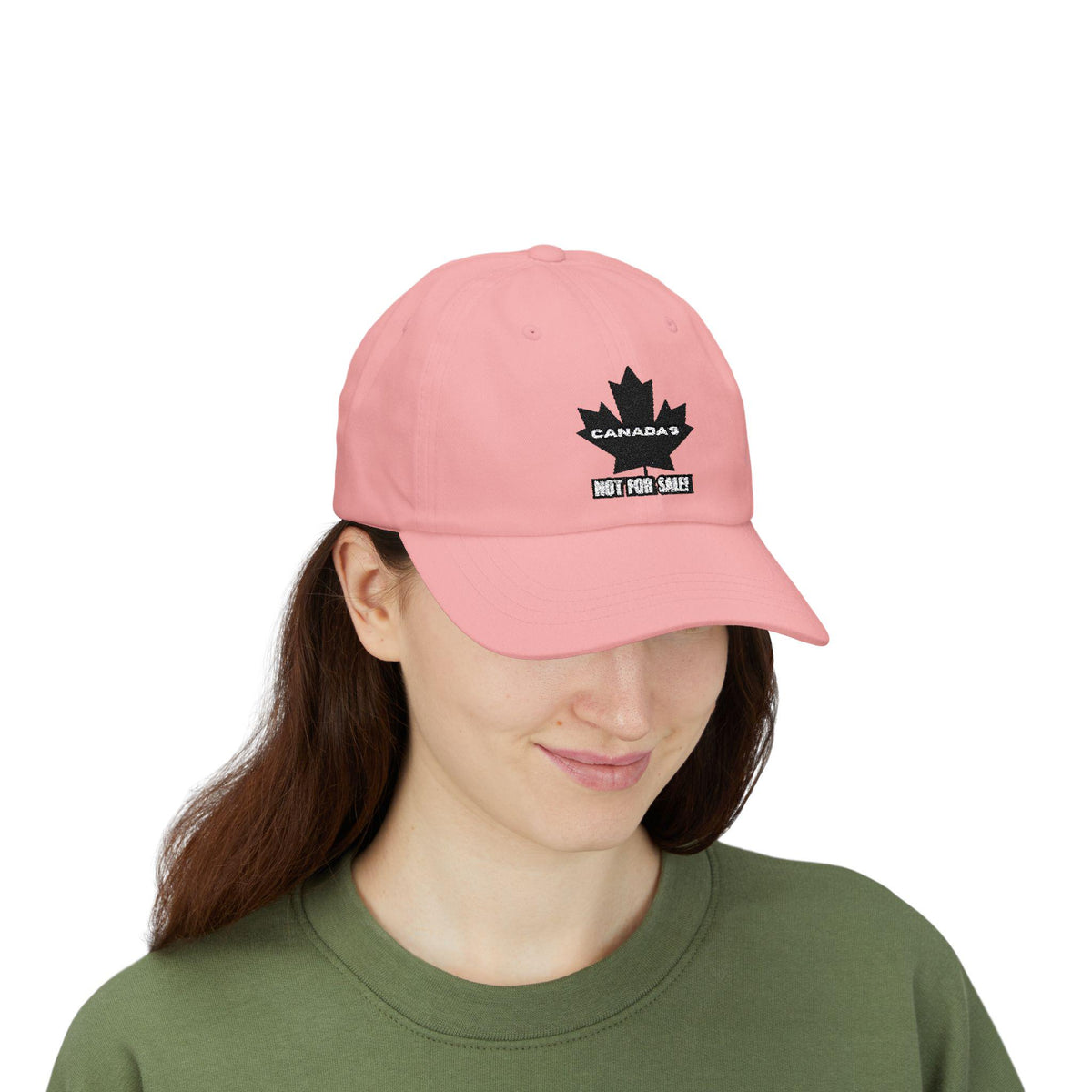 Canada Is Not For Sale - Embroidered Dad Hat - Adjustable Cap - Proud To Be Canadian