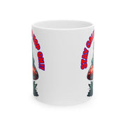 Funny Frog Ceramic Mug: Stay Calm and Hop On