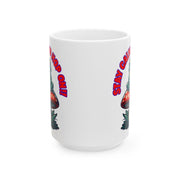 Funny Frog Ceramic Mug: Stay Calm and Hop On
