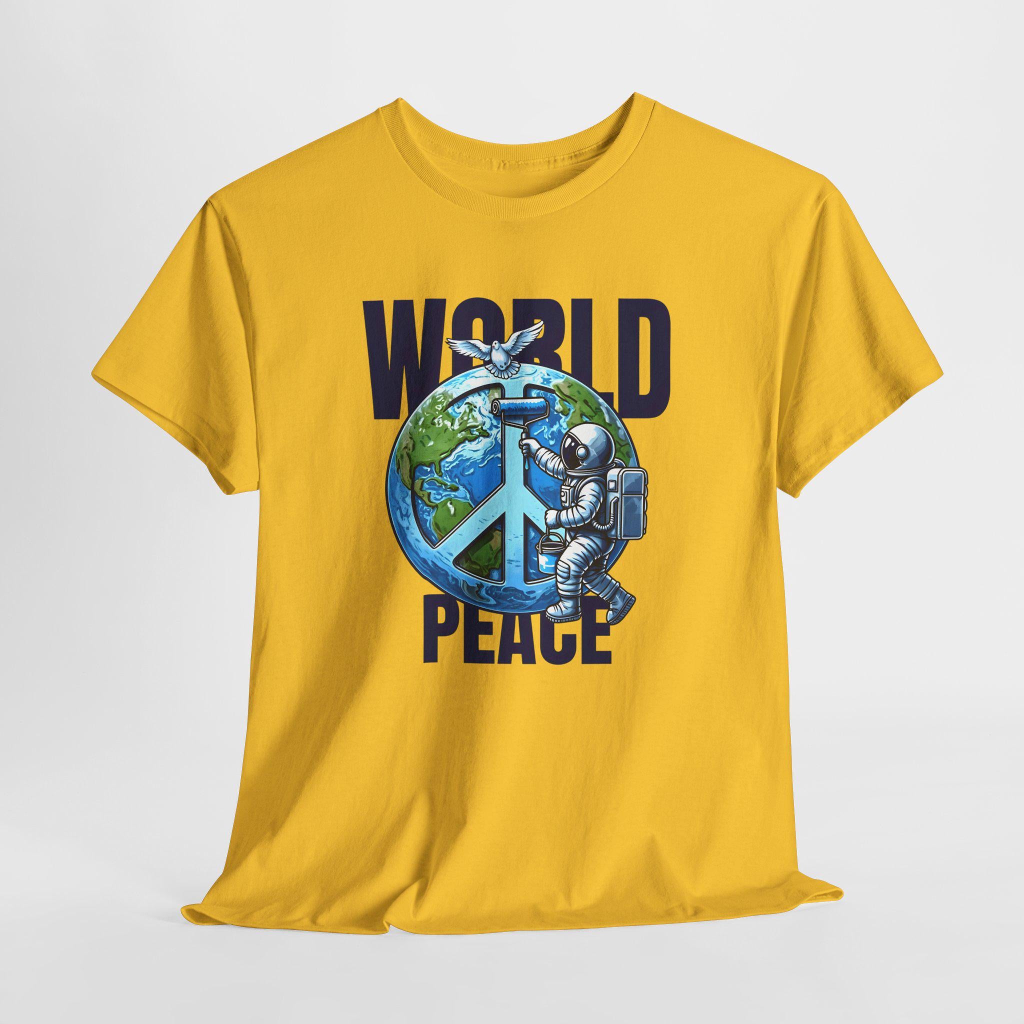 Vintage Worldpeace Shirt - Soft Cotton - Ideal for Casual Wear - Spread Love and Peace