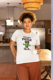 Cool Funny Pickle Shirt - Sarcastic Pickle Tee - Chill Like A Pickle - Gifts for Foodies