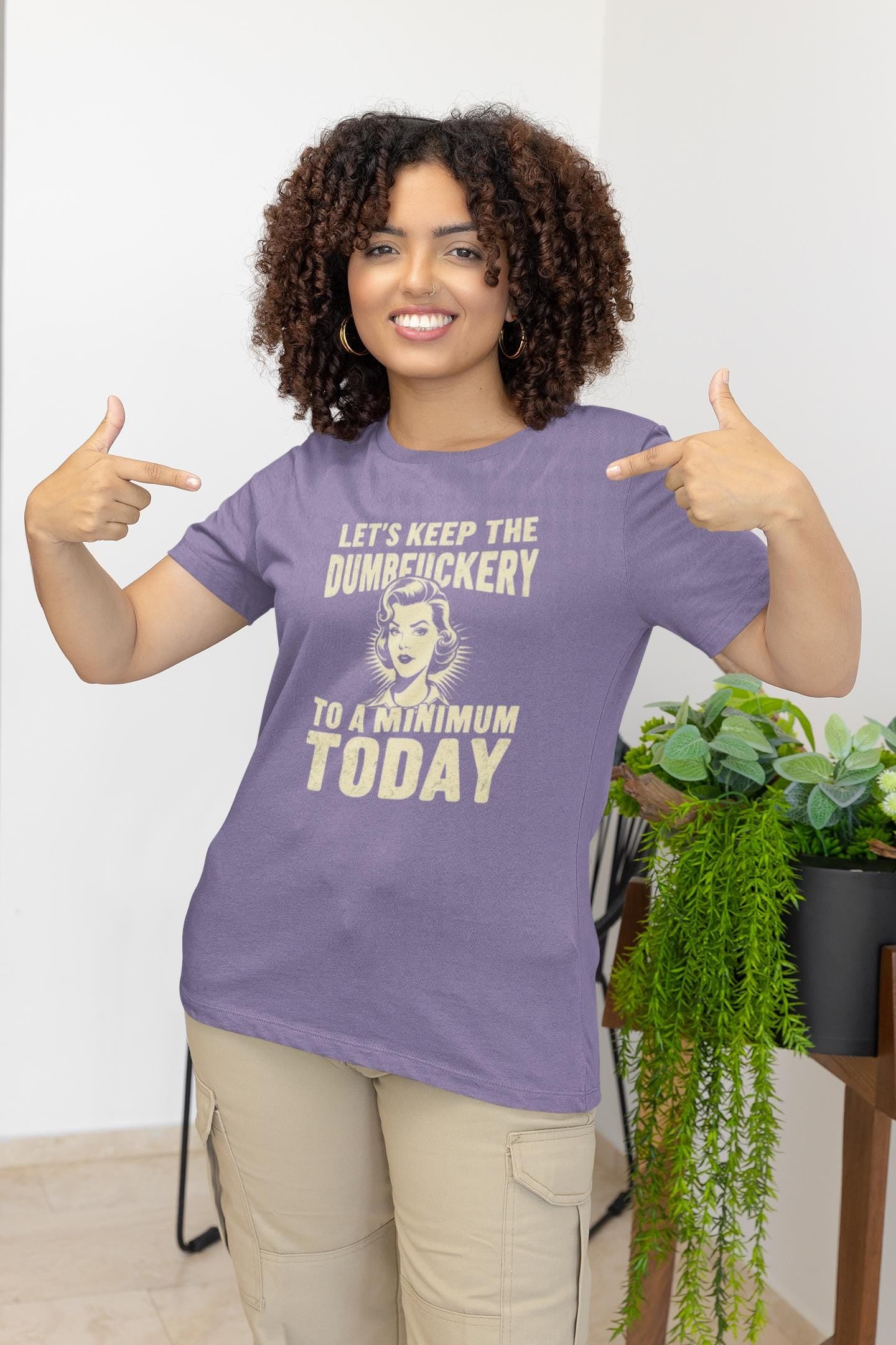 Sarcastic Quote Minimal Dumfuckery Tee - Funny Graphic Shirt for Men and Women