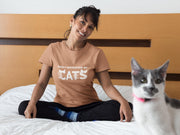 Hold On I See A Cat - Cat Lover T-Shirt - Easily Distracted by Cats - Gift for Cat Mom