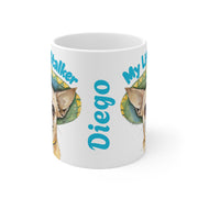 Cute Chihuahua Ceramic Mug - My Little Stalker, Dog Lover Gift, Pet Owner Coffee Cup, Funny Chihuahua Mug, Animal Lover Drinkware