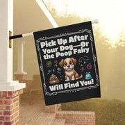 Funny Dog Poop Fairy Yard Sign: Pet Waste Reminder