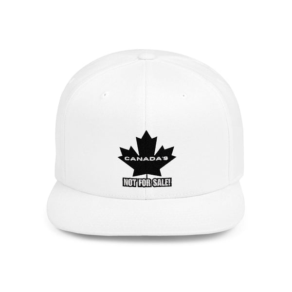 Canada's Not For Sale Snapback Hat | Trendy Flat Bill Cap for Canada Lovers | Perfect Gift for Birthdays, Canada Day, Outdoor Adventures,