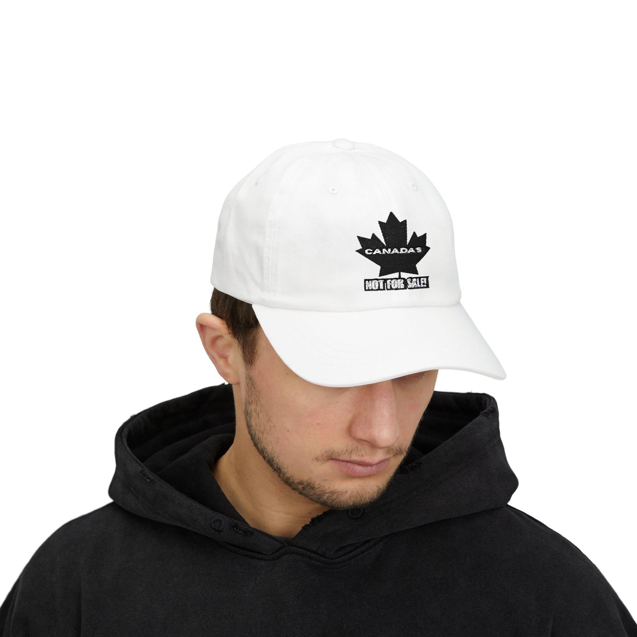 Canada Is Not For Sale - Embroidered Dad Hat - Adjustable Cap - Proud To Be Canadian