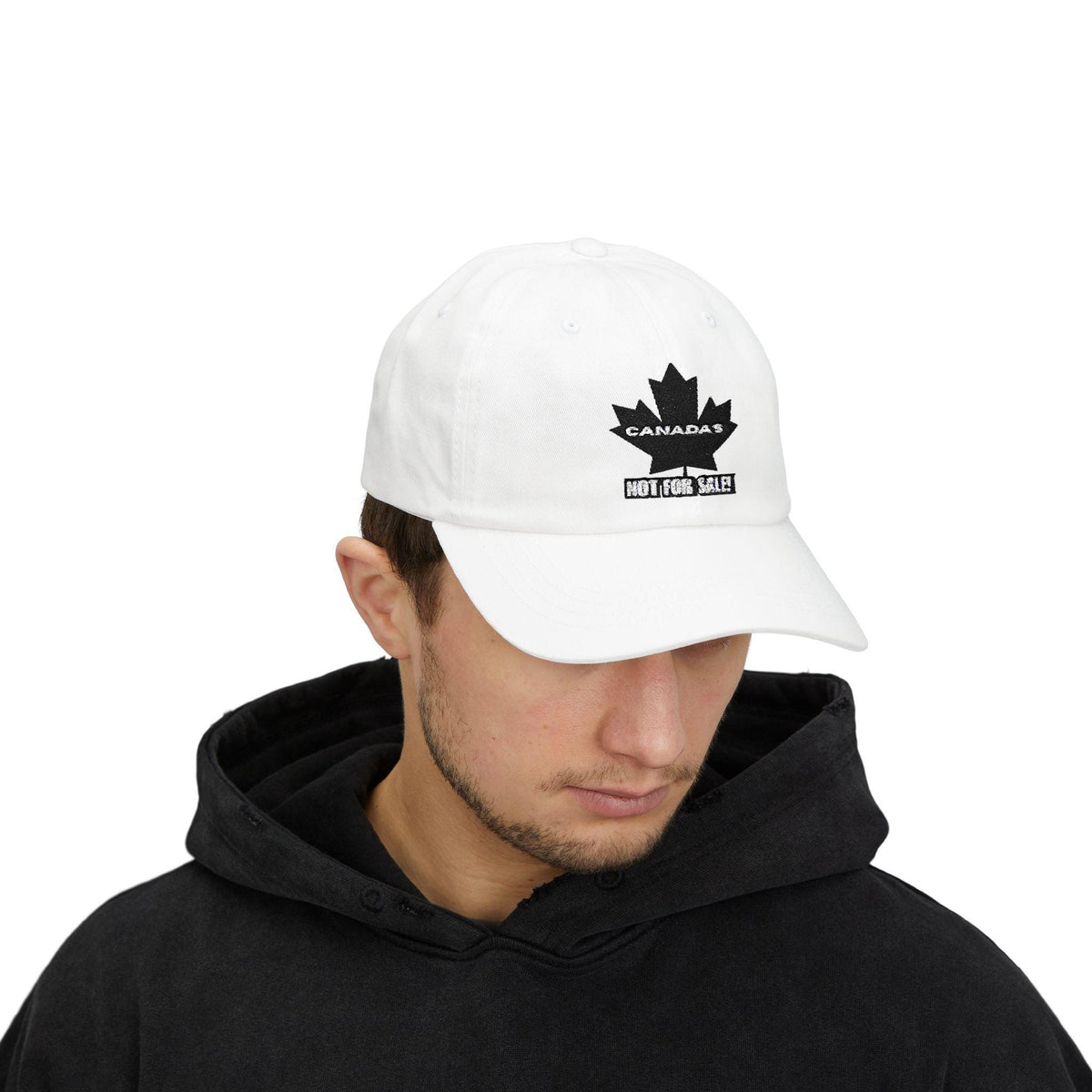 Canada Is Not For Sale - Embroidered Dad Hat - Adjustable Cap - Proud To Be Canadian