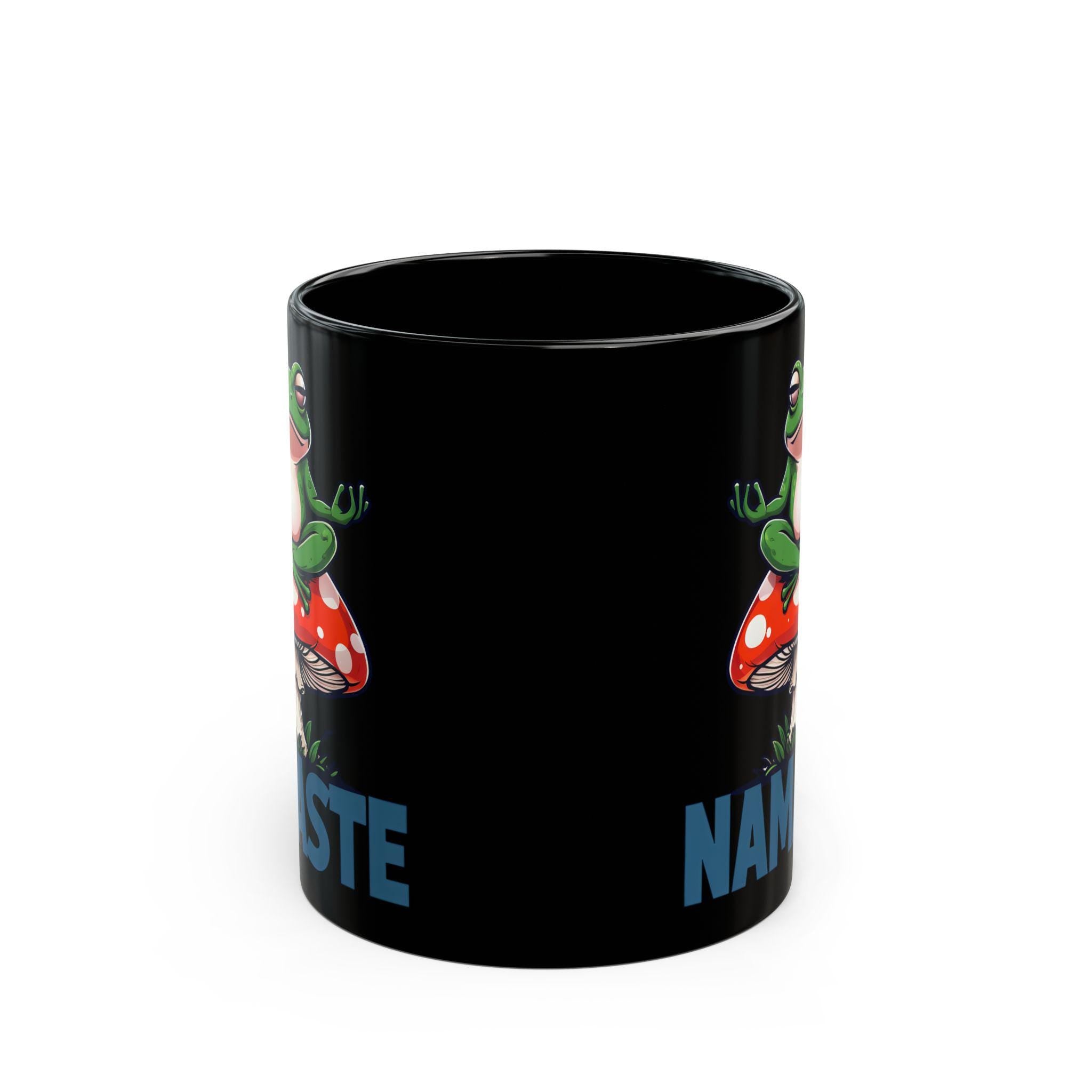 Namaste Frog Mug, Perfect for Yoga Lovers, Eco-Friendly Gift, Coffee or Tea Mug, Relaxation Vibes