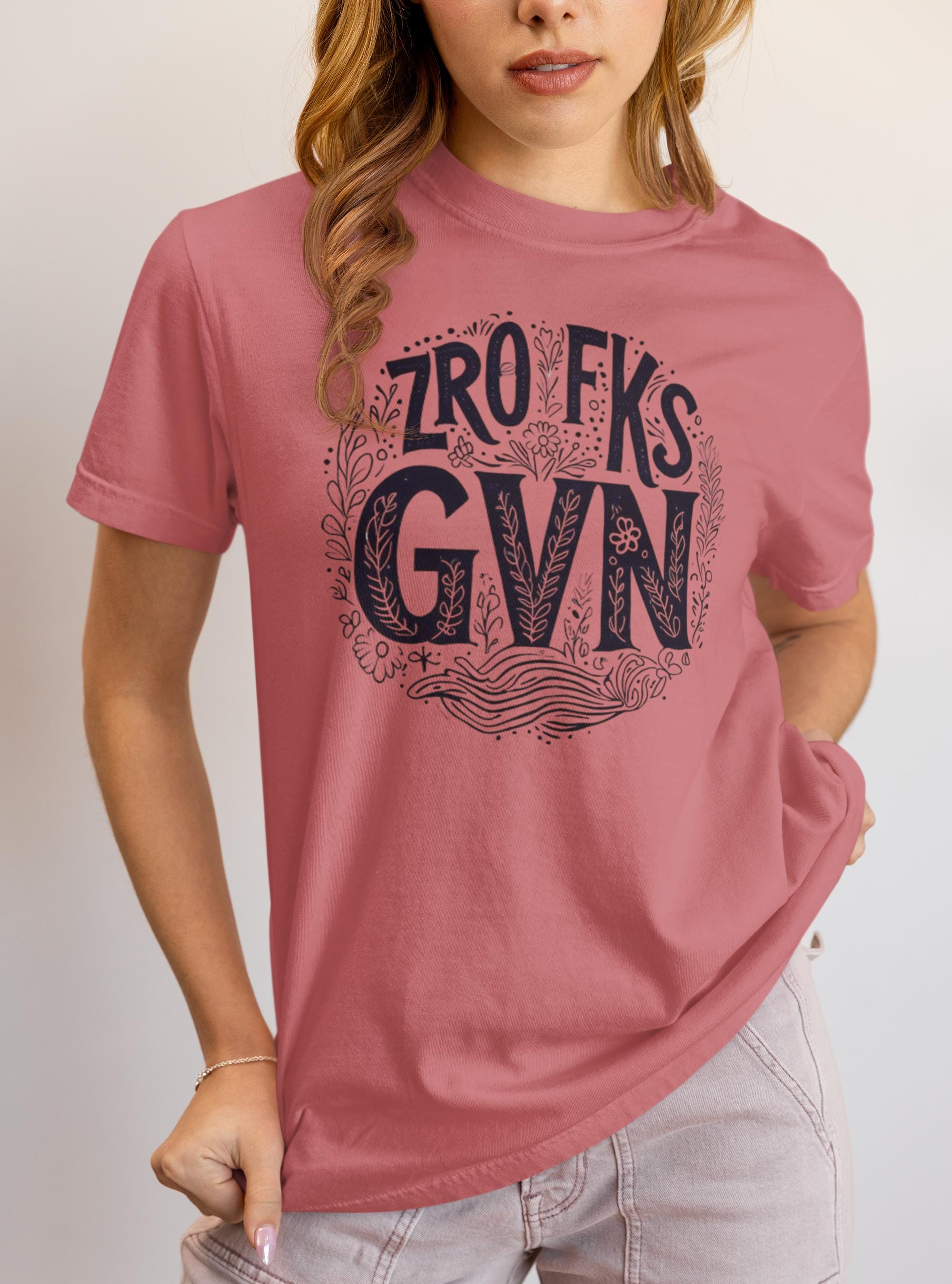 Boho-Style Graphic Tee, Zero Fucks Given Shirt, Funny Sarcastic T-Shirt, Trendy Unisex Humor Apparel, Sassy Adult Humor Crewneck
