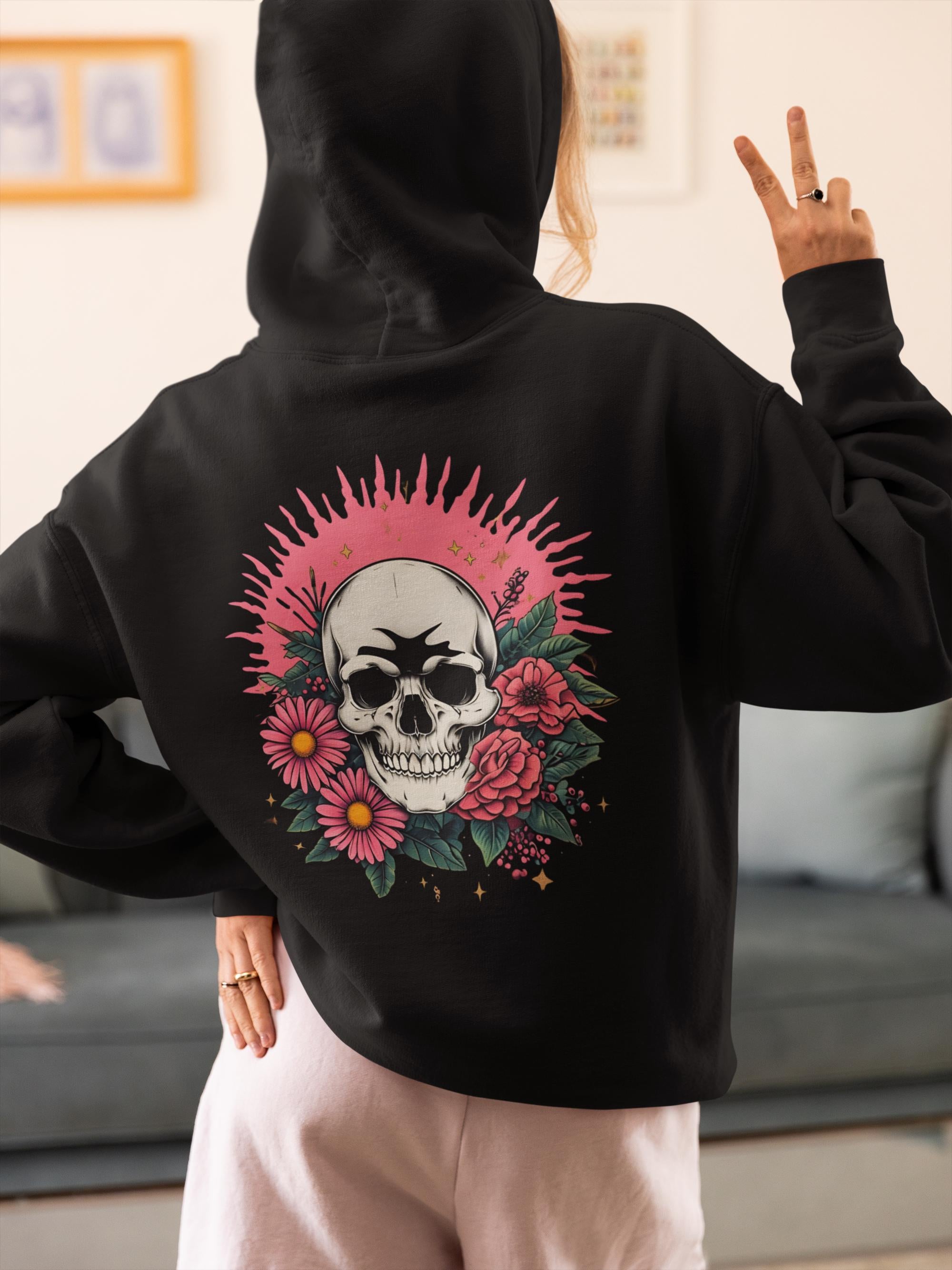 Unique Skull Mood Ring Face Sweater - Cozy Pullover for Emotion Lovers