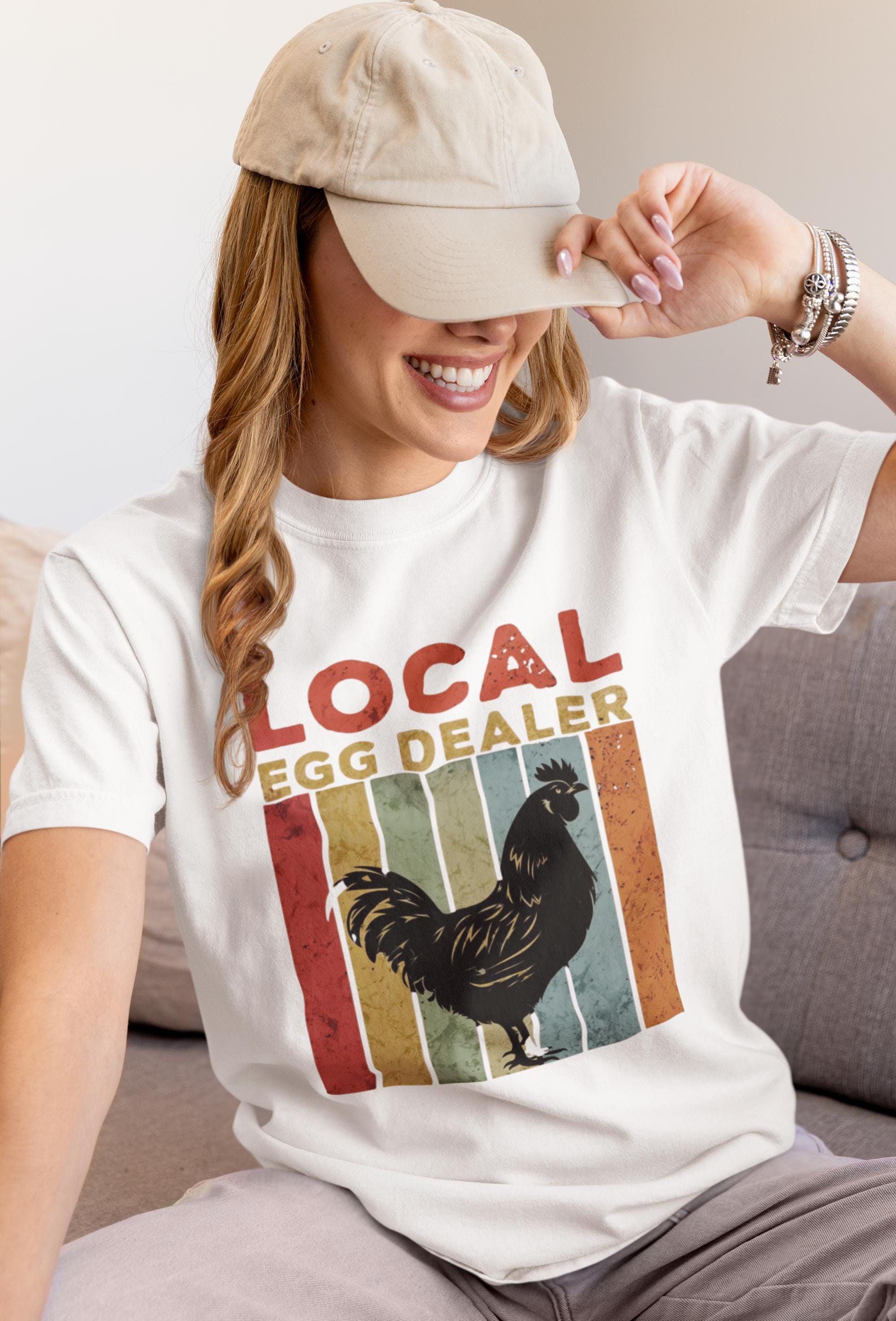 Local Egg Dealer T-Shirt, Fun Farm Tee, Gift for Farmers, Backyard Chicken Lover, Funny Agriculture Shirt