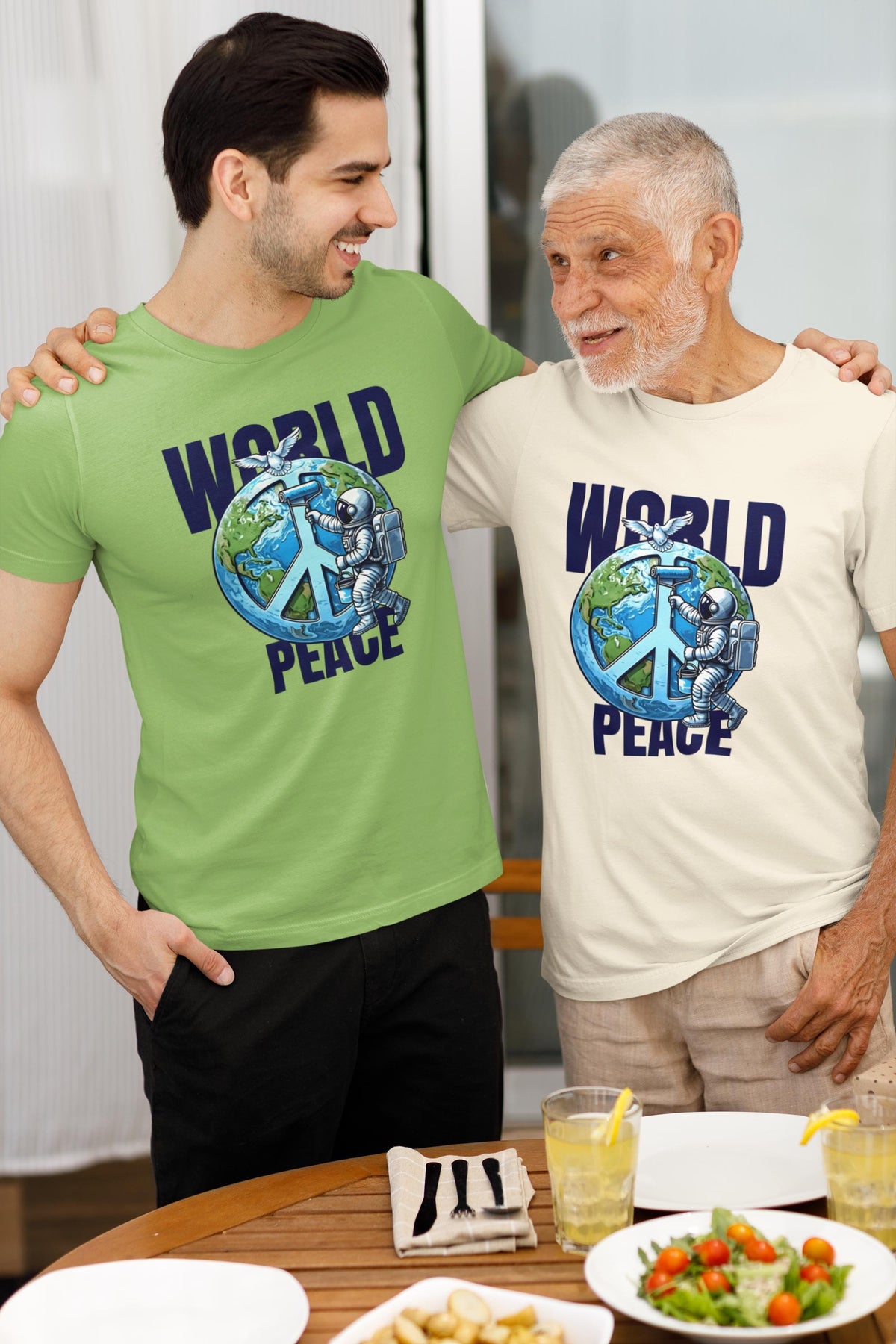 Vintage Worldpeace Shirt - Soft Cotton - Ideal for Casual Wear - Spread Love and Peace