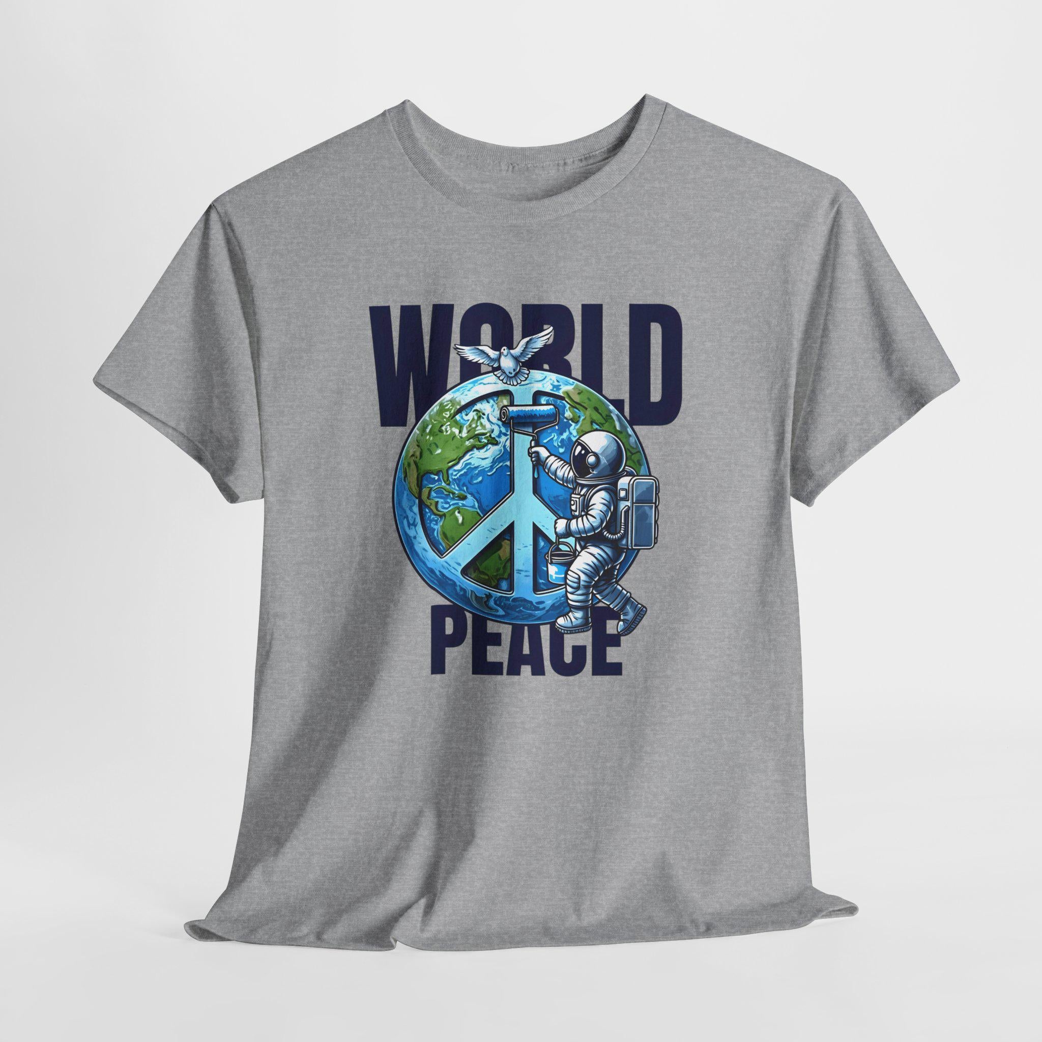 Vintage Worldpeace Shirt - Soft Cotton - Ideal for Casual Wear - Spread Love and Peace