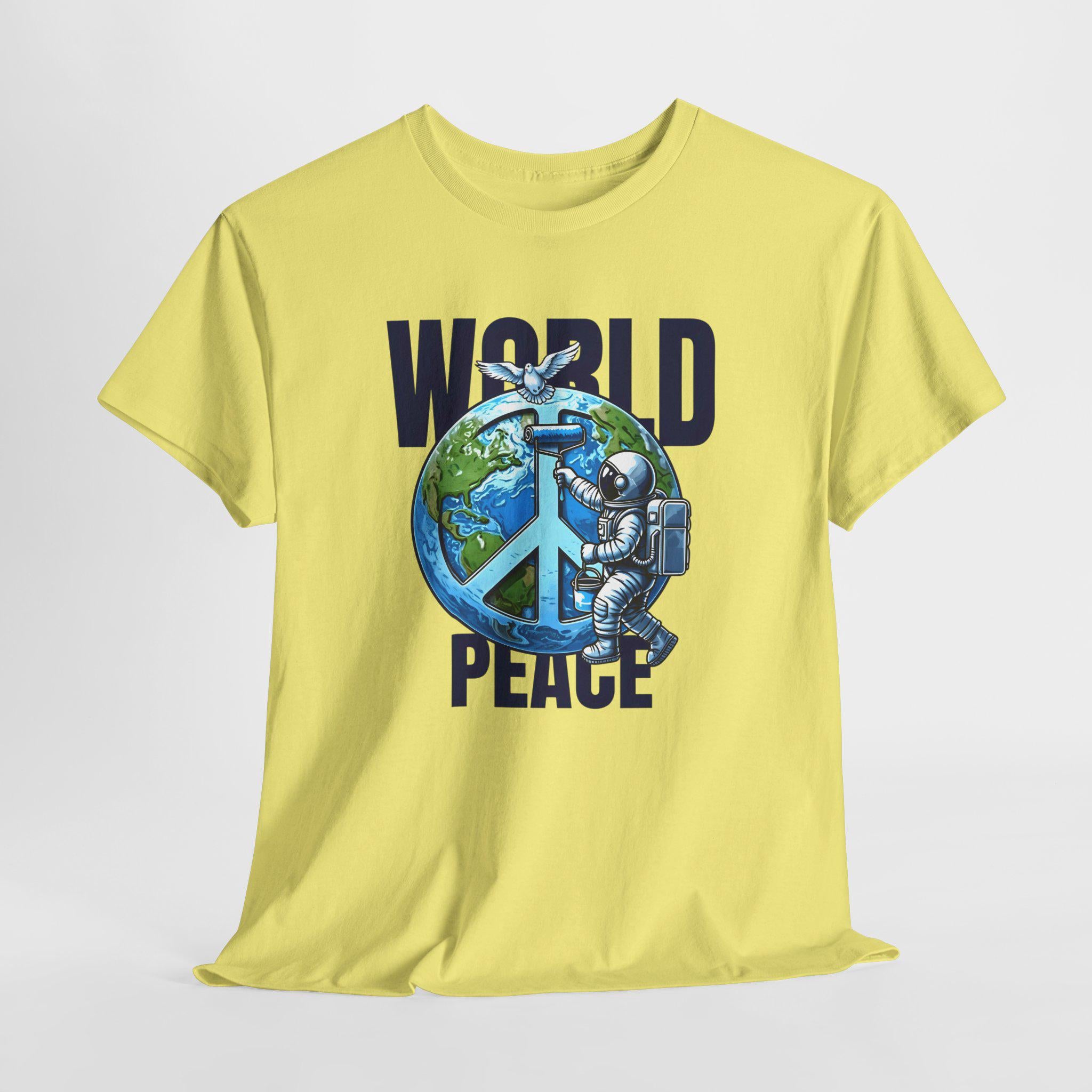 Vintage Worldpeace Shirt - Soft Cotton - Ideal for Casual Wear - Spread Love and Peace