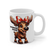 Moosin' Around Canada Mug - Fun Wildlife Gift - Cute Moose Mug - Perfect for Coffee Lovers