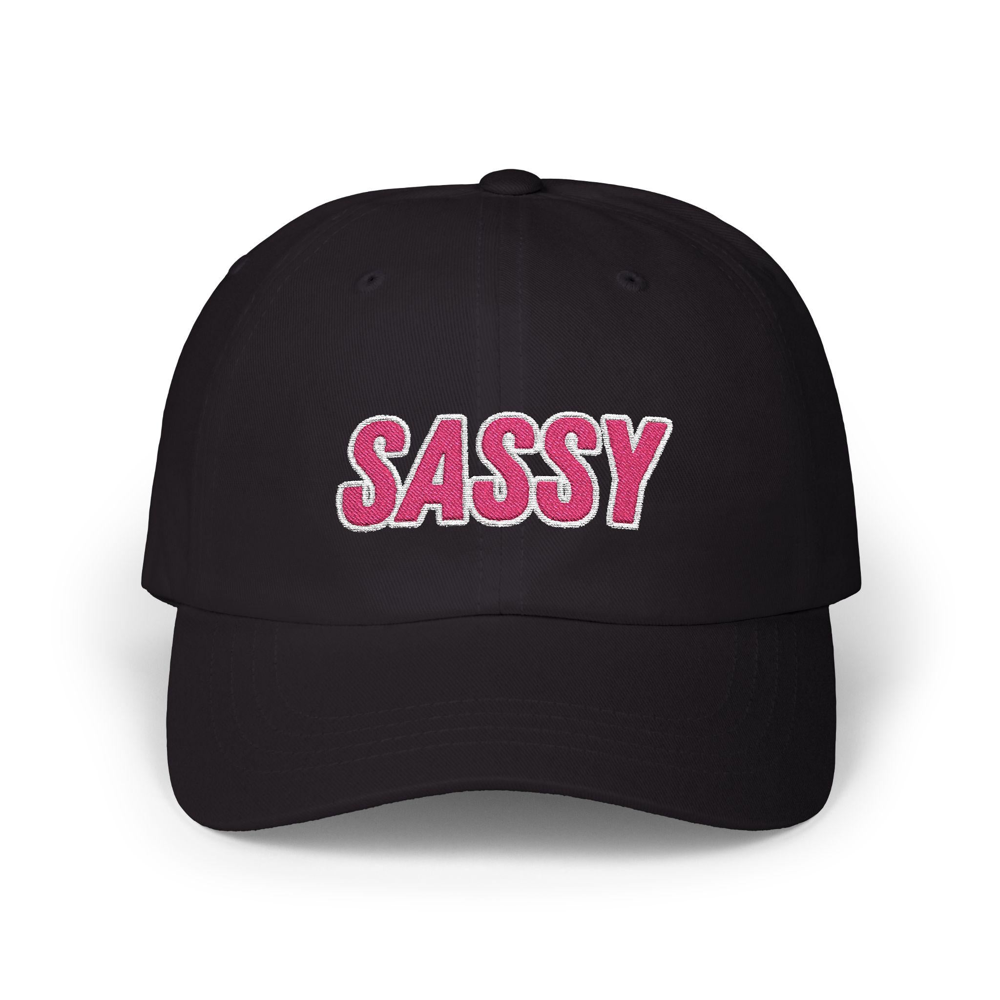 Embroided Sassy Cap, Funny Adjustable Hat for Women, Trendy Baseball Cap, Cute Sassy Ponytail Hat, Perfect Gift for Her