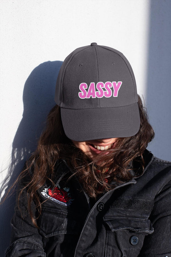 Embroided Sassy Cap, Funny Adjustable Hat for Women, Trendy Baseball Cap, Cute Sassy Ponytail Hat, Perfect Gift for Her