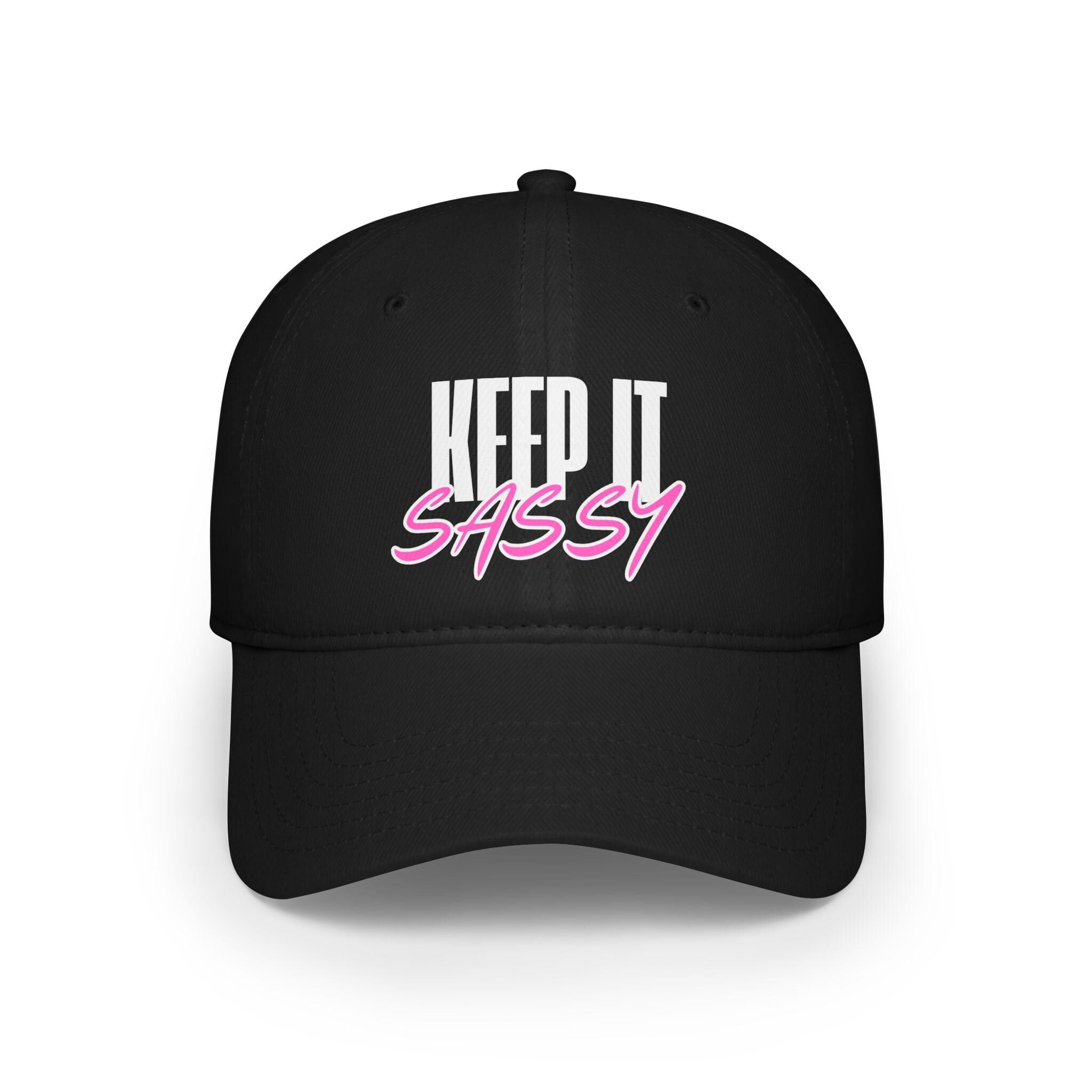 Keep It Sassy Hat, Unique Gifts for Sassy Moms, Woman&#39;s Ponytail Cap, Stylish Accessories, Sarcastic Sayings