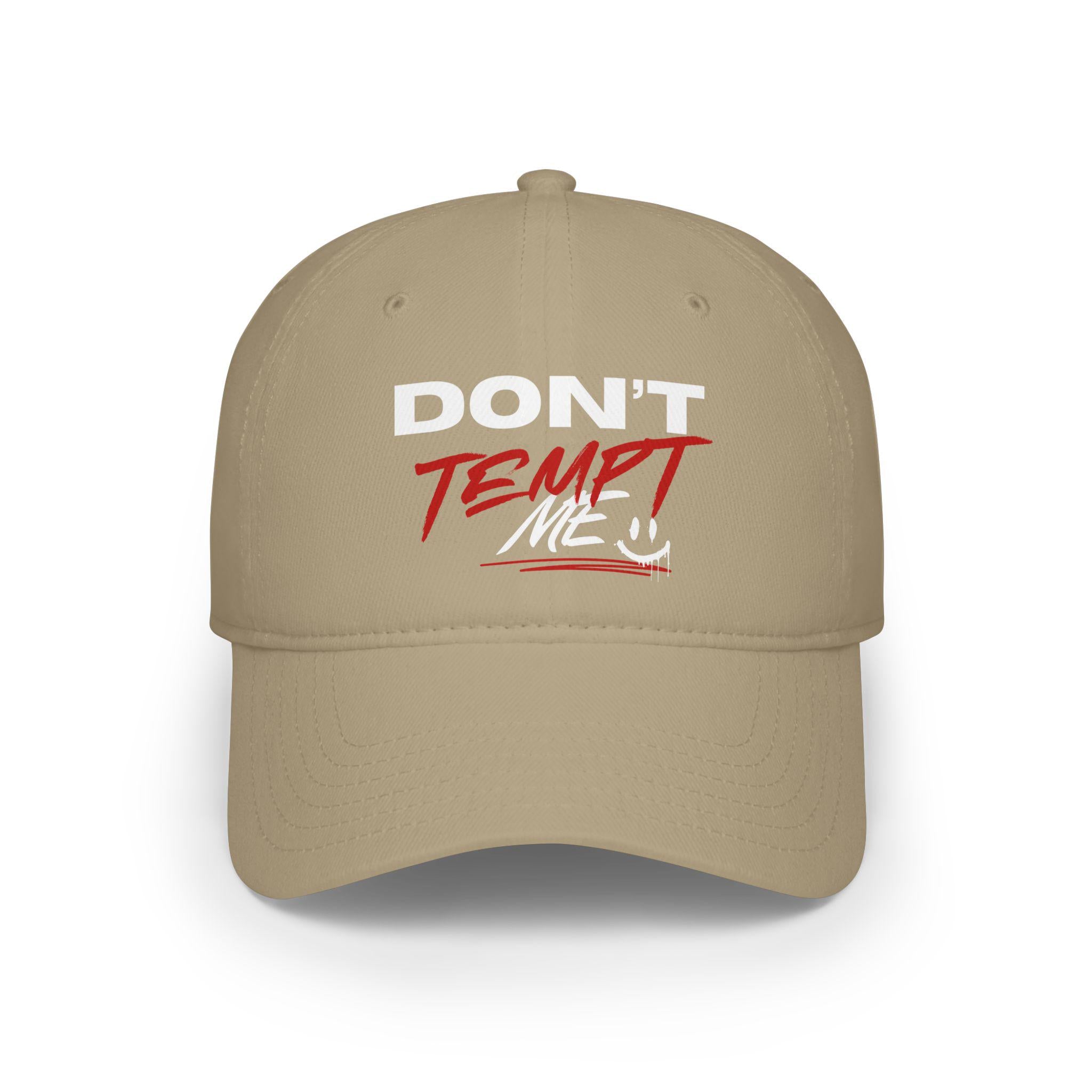 Don&#39;t Tempt Me Baseball Cap, Quirky Graphic Hat, Stylish Accessory, Fun Headwear For Casual Wear