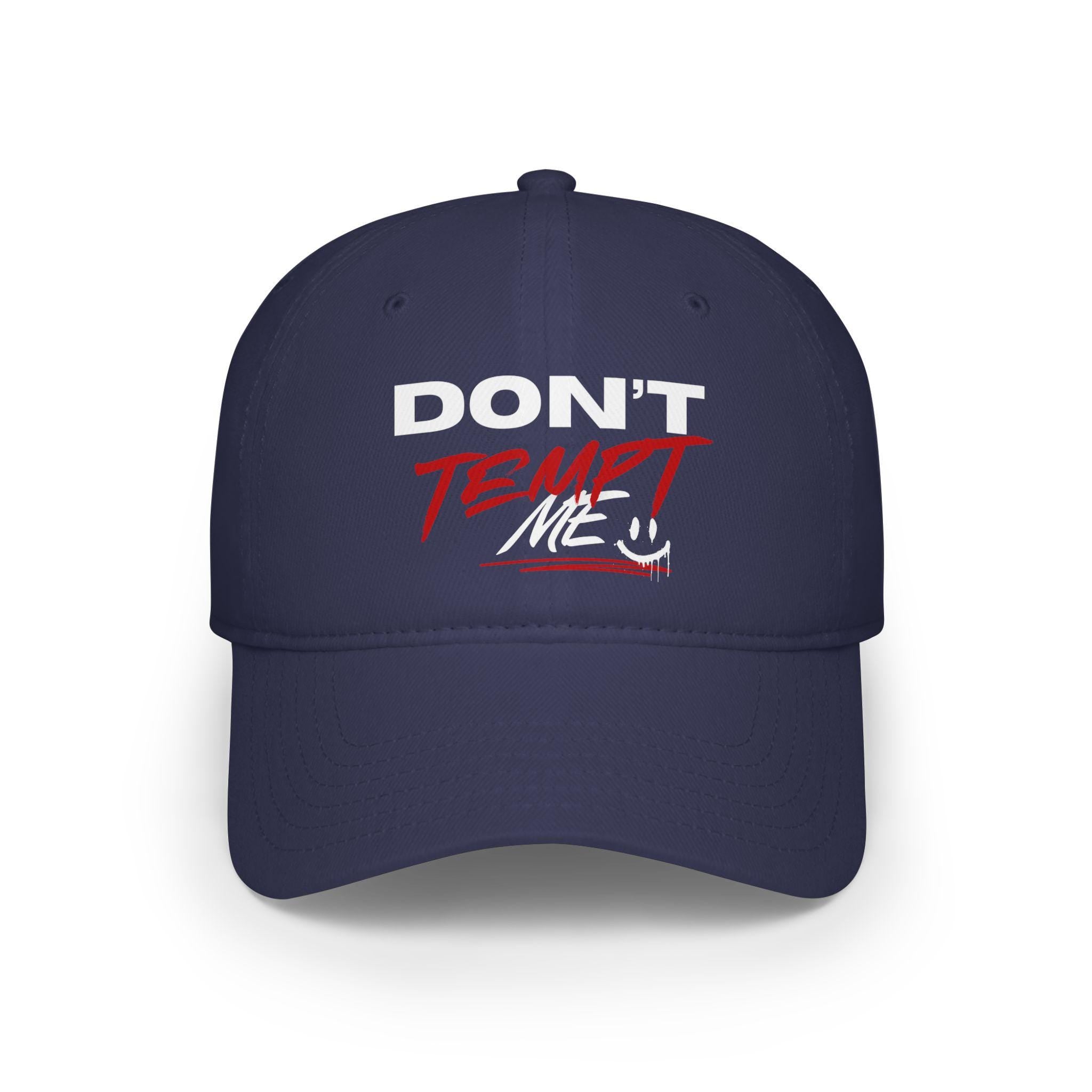 Don&#39;t Tempt Me Baseball Cap, Quirky Graphic Hat, Stylish Accessory, Fun Headwear For Casual Wear