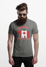 Canada Bear Graphic T-Shirt, Canada is Not For Sale Shirt, Proudly Canadian Tee, Maple Leaf Design, Gift for Canadians, Unisex Apparel
