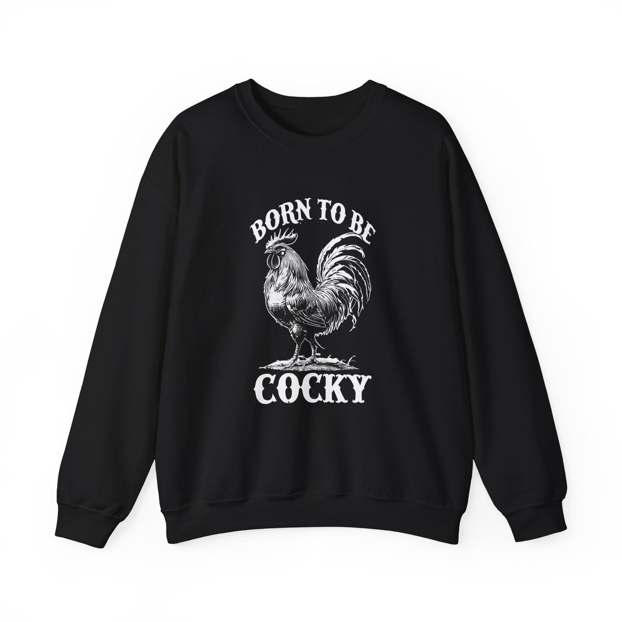 Funny Chicken Crewneck Sweatshirt, Chicken Lover Gift, Gifts For Farmers,  Cocky Roaster Shirt, Farm Life