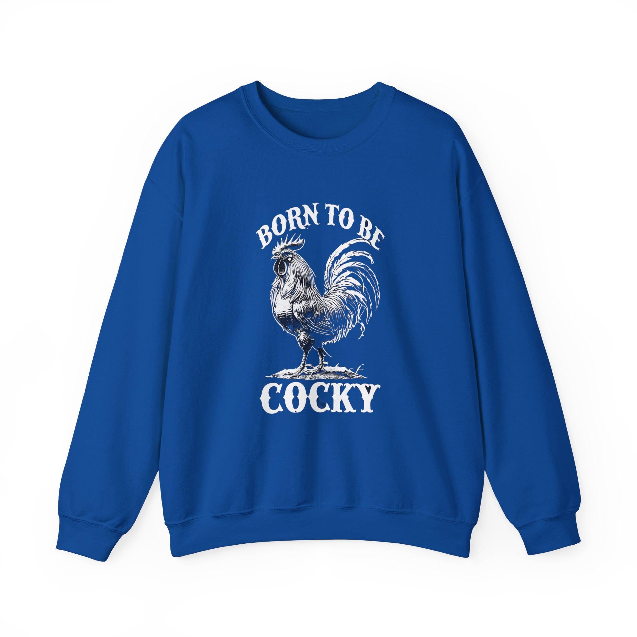 Funny Chicken Crewneck Sweatshirt, Chicken Lover Gift, Gifts For Farmers,  Cocky Roaster Shirt, Farm Life