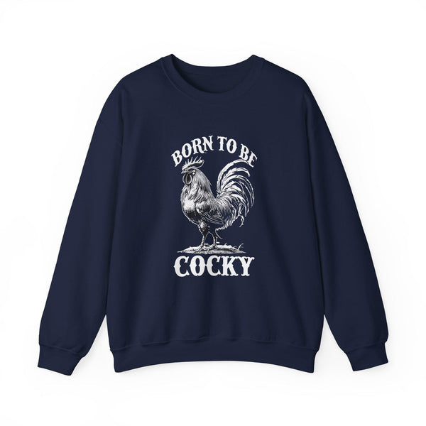 Funny Chicken Crewneck Sweatshirt, Chicken Lover Gift, Gifts For Farmers,  Cocky Roaster Shirt, Farm Life
