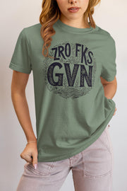 Boho-Style Graphic Tee, Zero Fucks Given Shirt, Funny Sarcastic T-Shirt, Trendy Unisex Humor Apparel, Sassy Adult Humor Crewneck