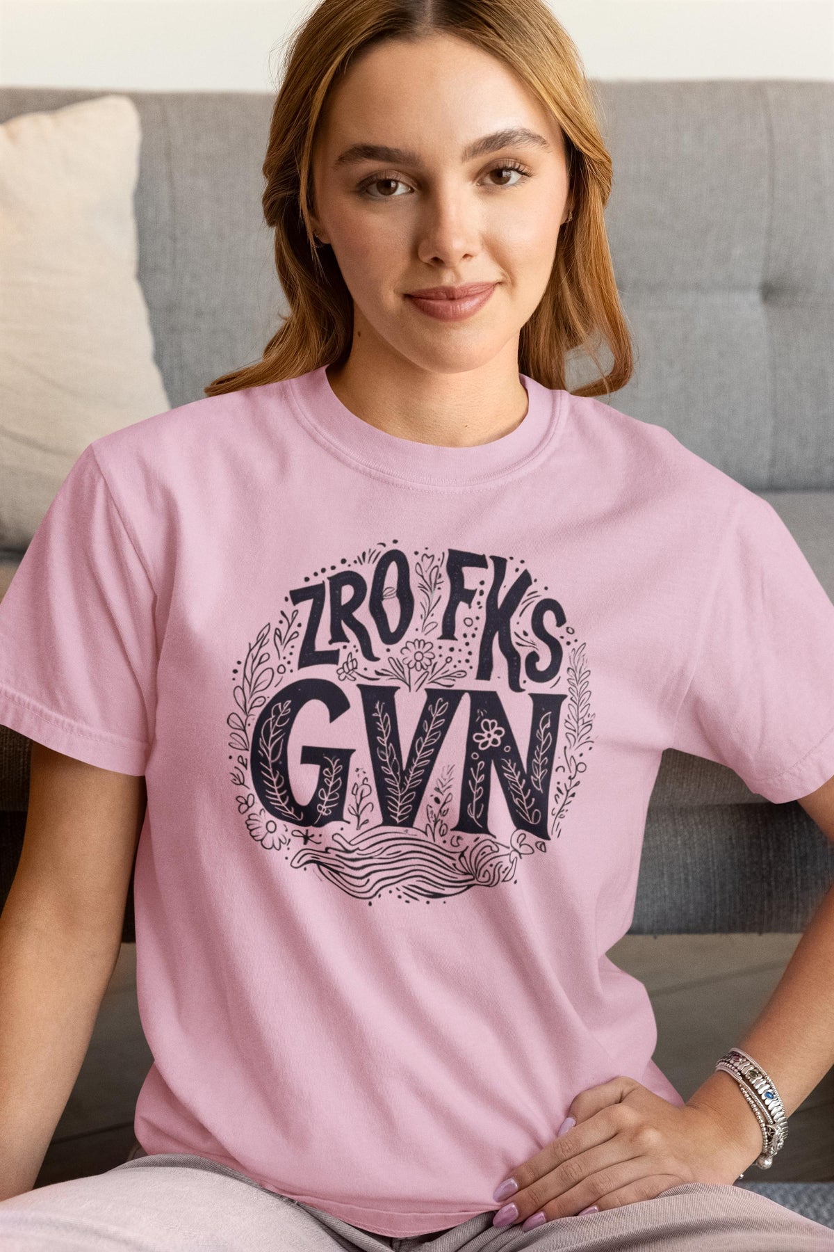 Boho-Style Graphic Tee, Zero Fucks Given Shirt, Funny Sarcastic T-Shirt, Trendy Unisex Humor Apparel, Sassy Adult Humor Crewneck