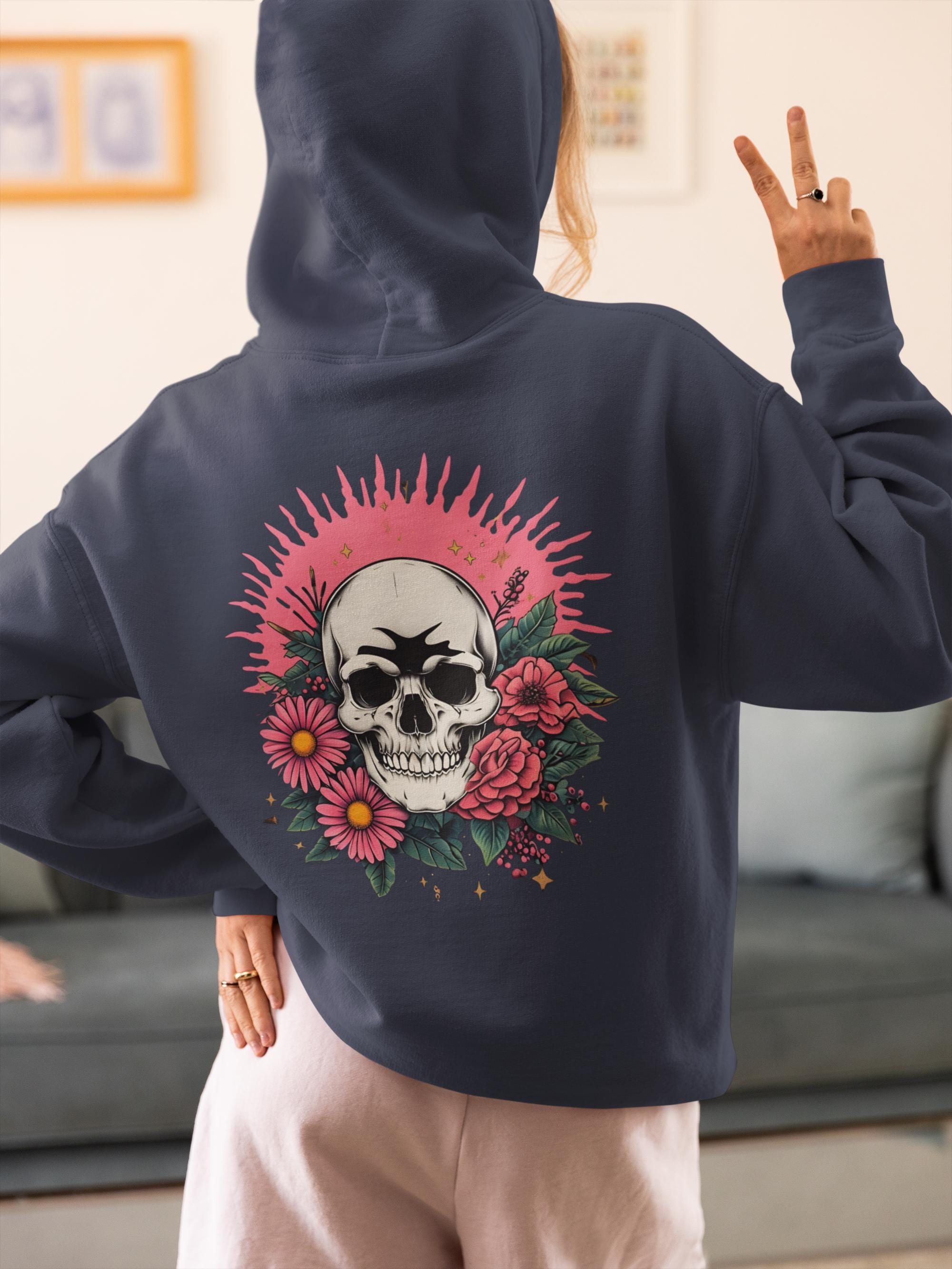 Unique Skull Mood Ring Face Sweater - Cozy Pullover for Emotion Lovers