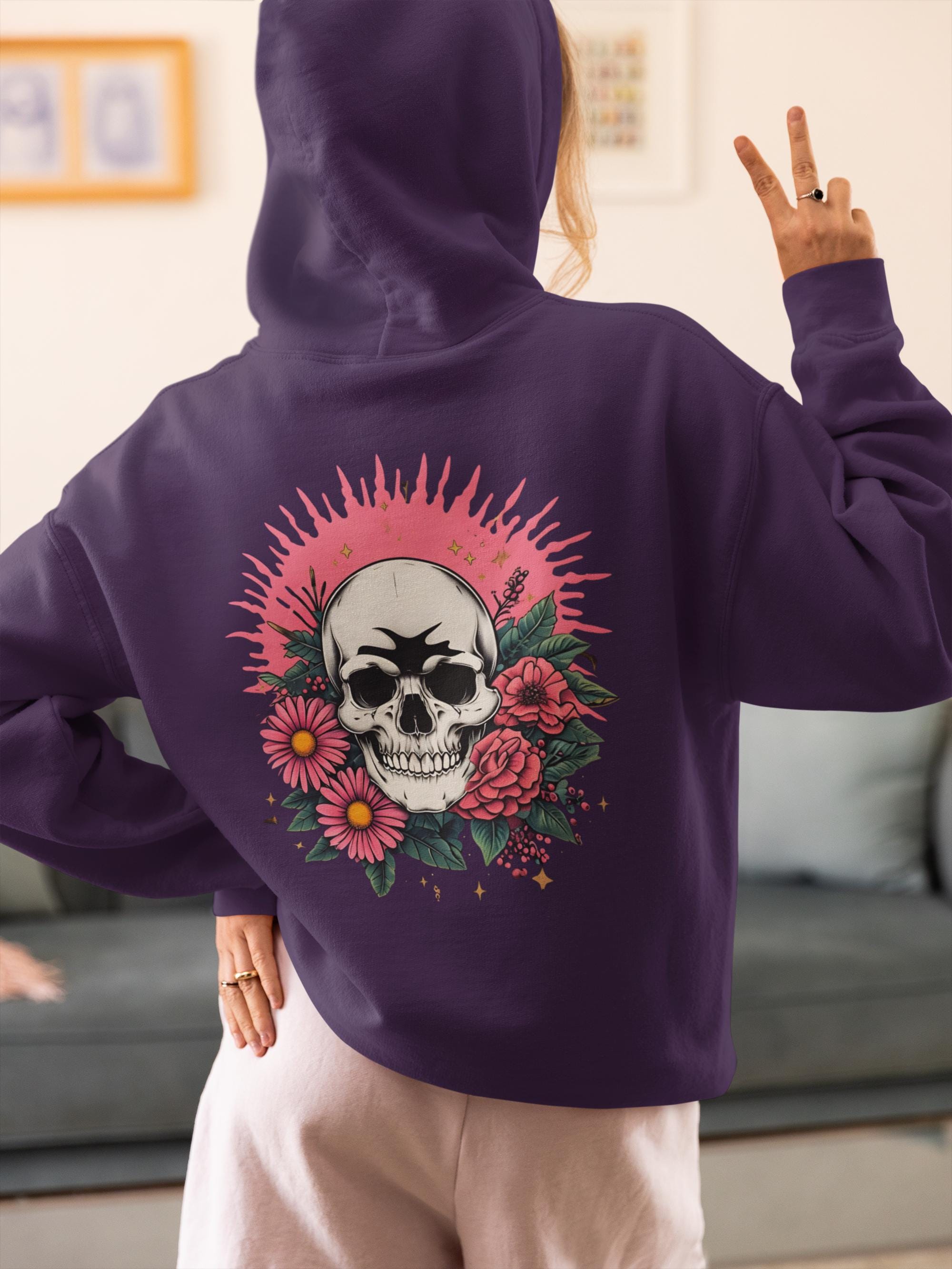 Unique Skull Mood Ring Face Sweater - Cozy Pullover for Emotion Lovers