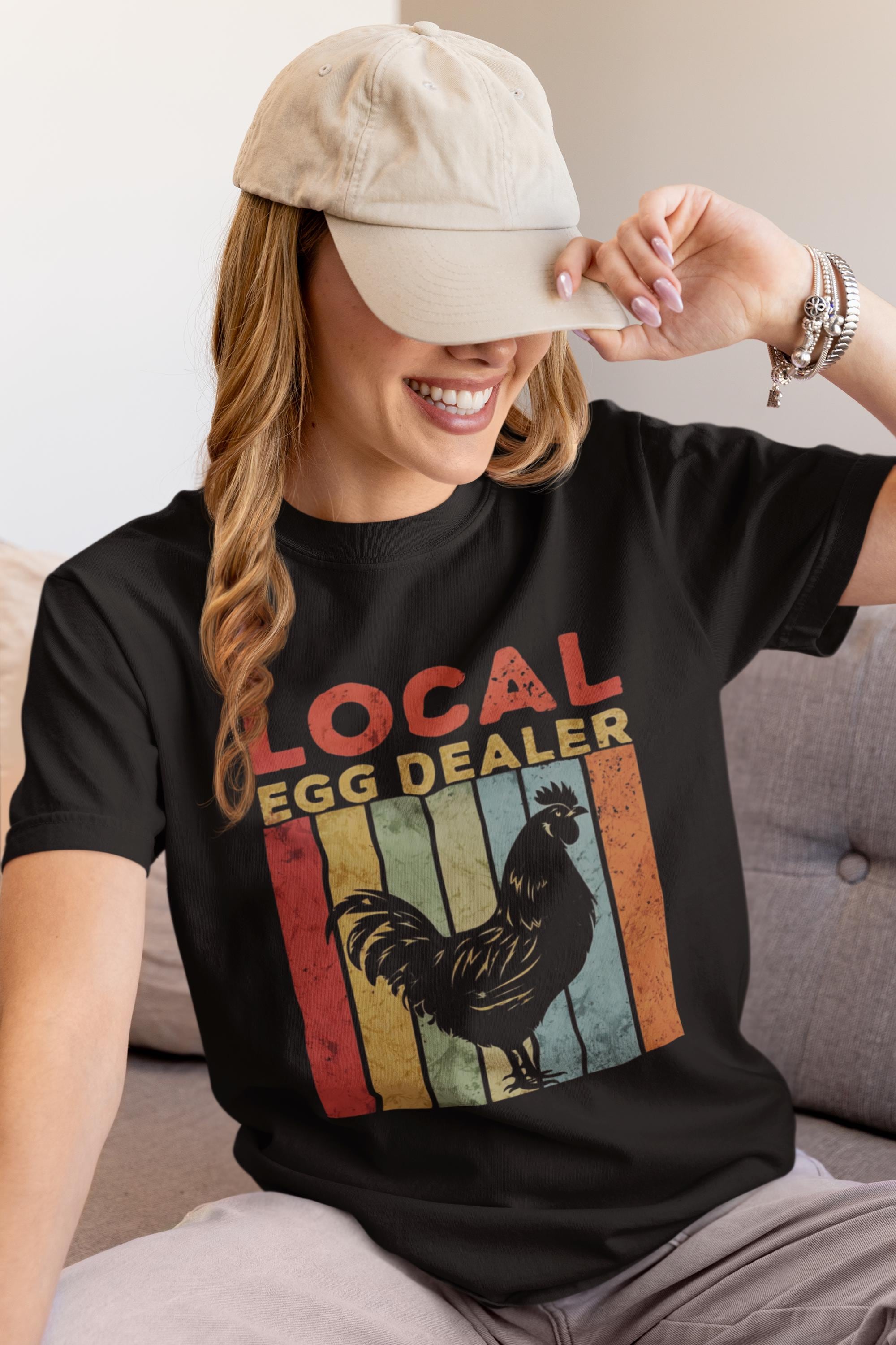 Local Egg Dealer T-Shirt, Fun Farm Tee, Gift for Farmers, Backyard Chicken Lover, Funny Agriculture Shirt