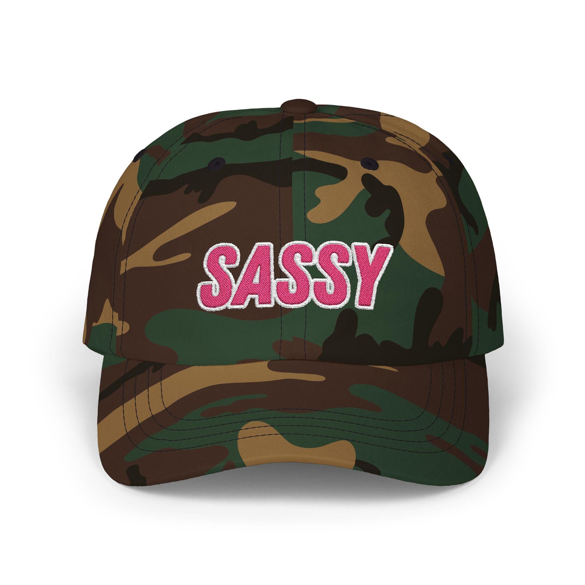 Embroided Sassy Cap, Funny Adjustable Hat for Women, Trendy Baseball Cap, Cute Sassy Ponytail Hat, Perfect Gift for Her