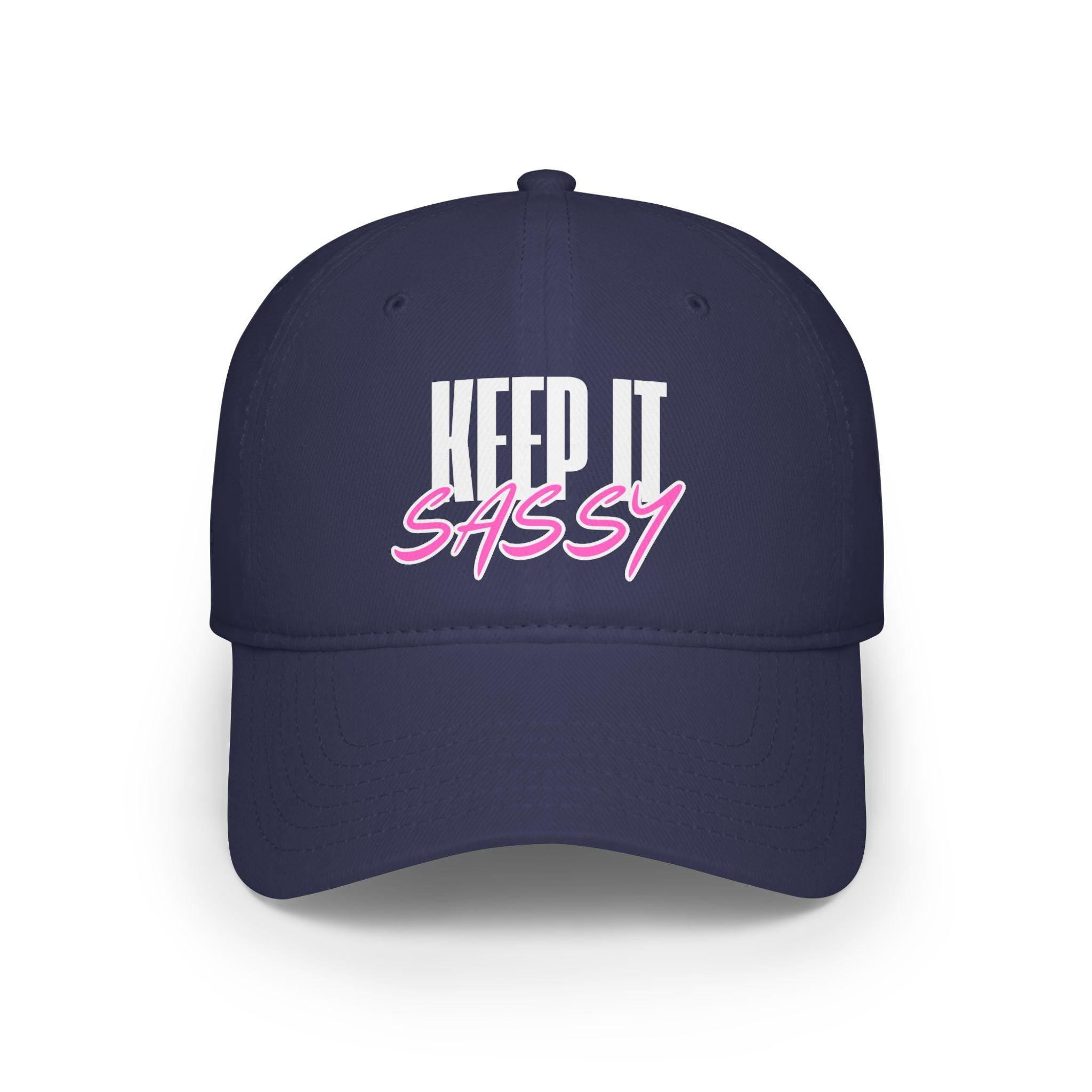 Keep It Sassy Hat, Unique Gifts for Sassy Moms, Woman&#39;s Ponytail Cap, Stylish Accessories, Sarcastic Sayings