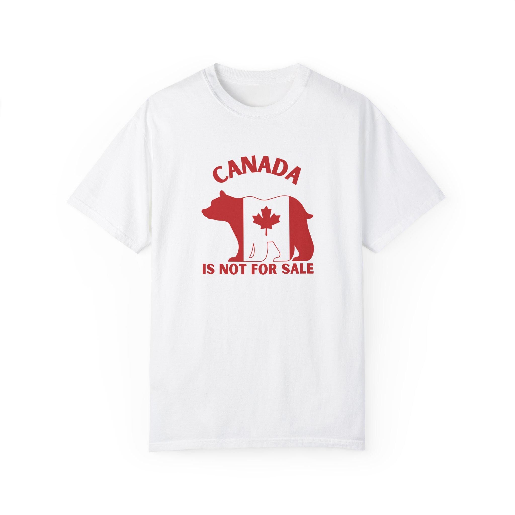 Canada Bear Graphic T-Shirt, Canada is Not For Sale Shirt, Proudly Canadian Tee, Maple Leaf Design, Gift for Canadians, Unisex Apparel